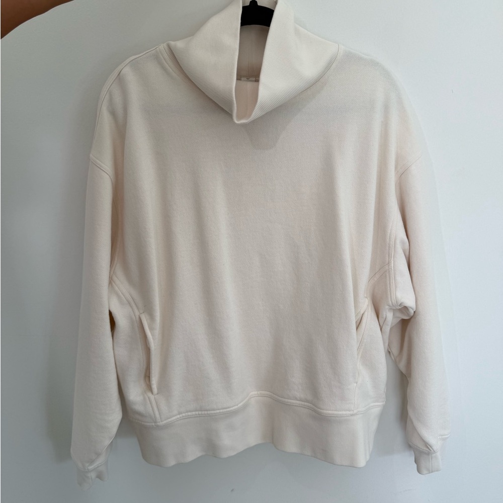 ALO Yoga Off-White Cowl Neck Hoodie